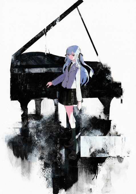 「前髪 ピアノ」のTwitter画像/イラスト(新着)