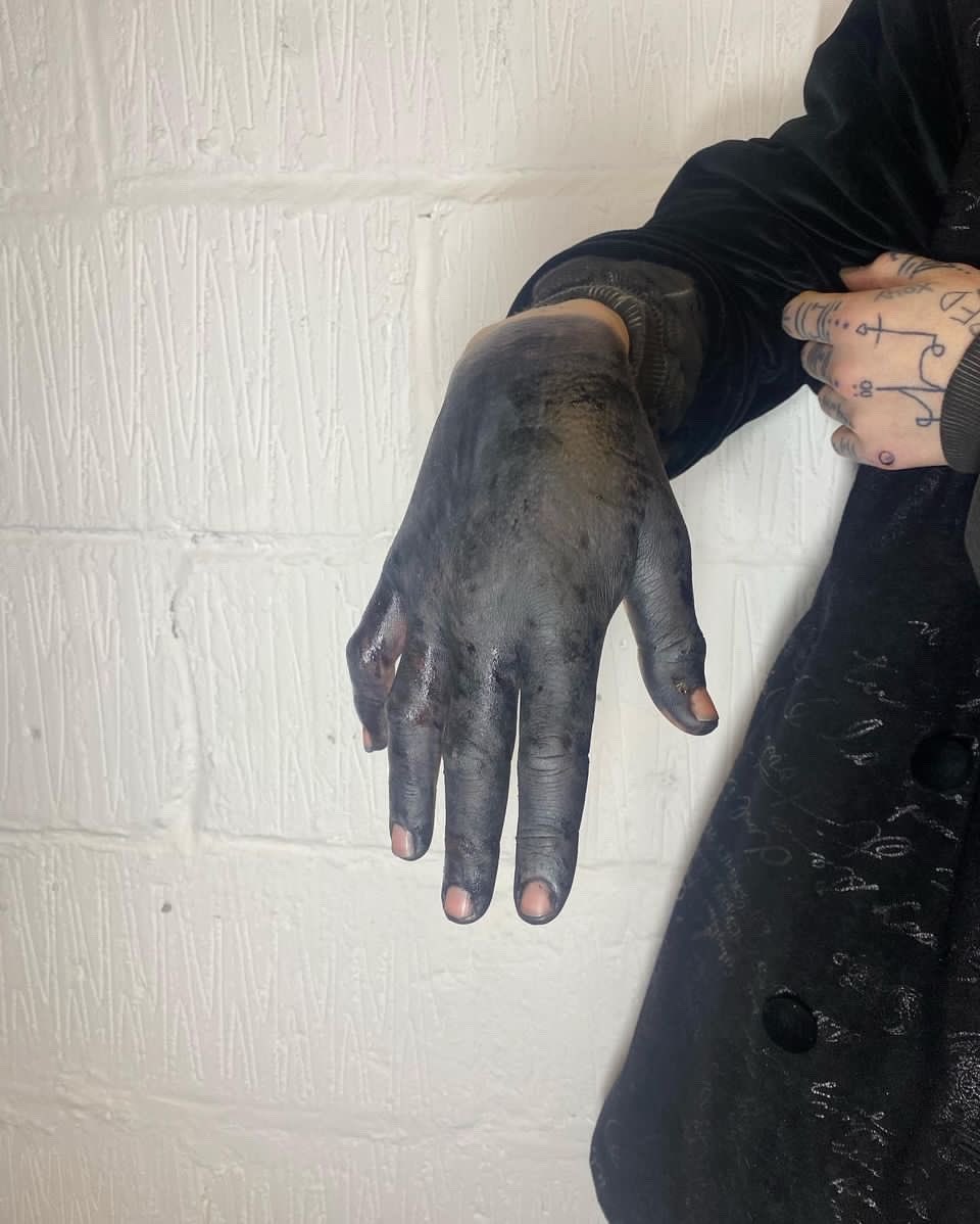 Tattoo uploaded by Bobby Grey • Healed blackout by Bobby Grey. #blackwork  #blackworkartists #witchinghourtattoo #bobbygrey #witchinghour  #blackworkcommando #bobbygreytattoo #amsterdamtattoo #coveruptattoo #tttism  #blkttt #onlyblacktattoo ...