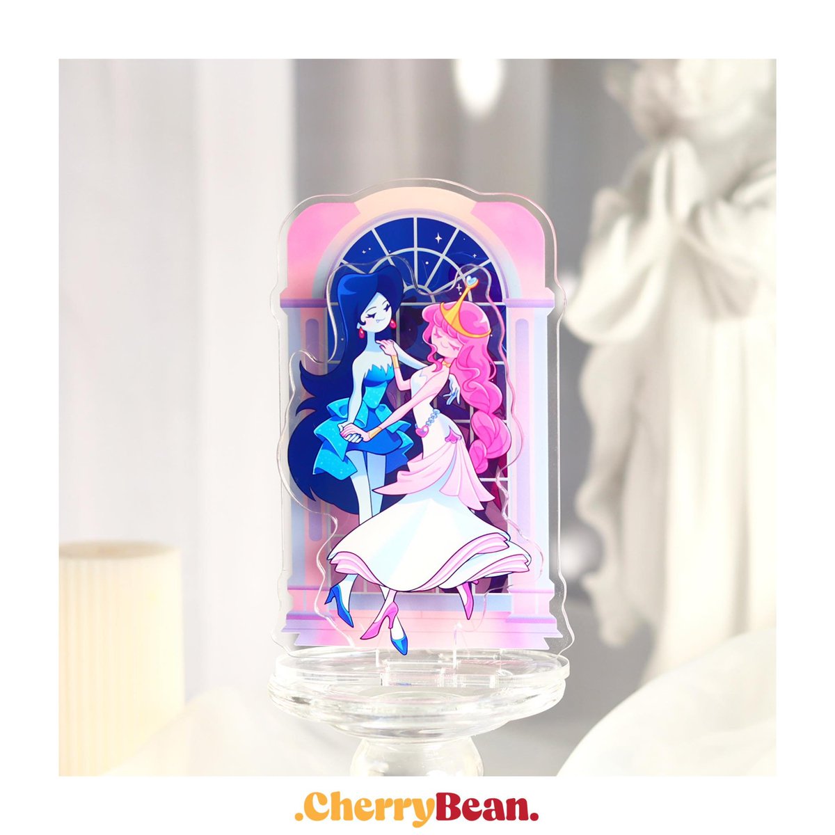 PSA for AT standee & preorders (slide for more!) ‼️ Even though this minor error had us redo the standee, we took some preview pics so that you guys can see how it will turn out. The colors are really great though so we hope the correct part will arrive asap!! #CherryBeanShop