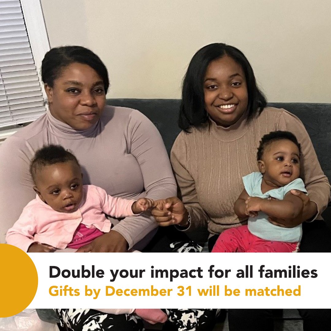 Grateful for the care her family received, Germina asked Sarah, a #BMC Curbside Care community wellness advocate, to be the godmother of her twins! This season, gift exceptional care for all families so they can thrive. Your donation will be matched: bit.ly/48wO6ob