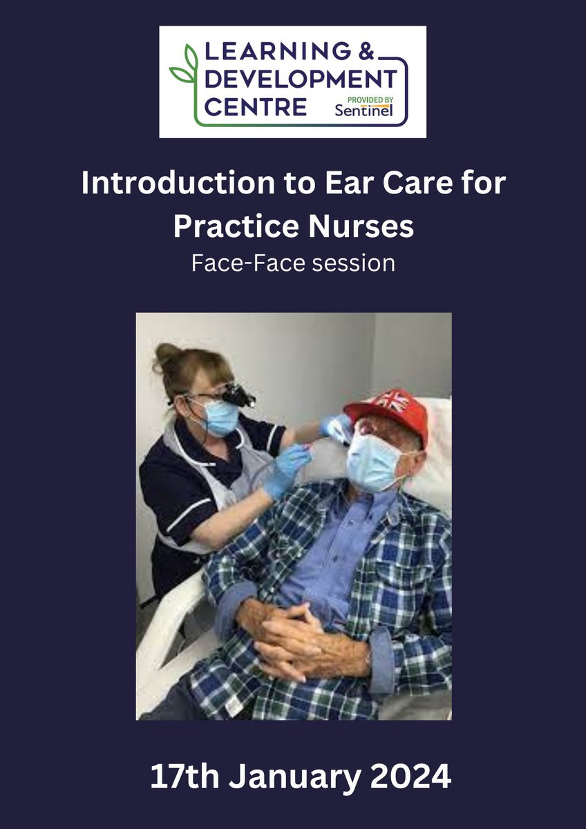 Learning and Development Centre (@ldc_sentinel) on Twitter photo ❗ BOOK NOW ❗
⭐ Introduction to Ear Care for Practice Nurses - 17th January 2024 with our wonderful Trainer, Tracey Owen.
👉Book today using the below link:
learninganddevelopmentcentre.co.uk/courses-events…
Please email us today on ldc.sentinel@nhs.net 😀 ❗ BOOK NOW ❗
⭐ Introduction to Ear Care for Practice Nurses - 17th January 2024 with our wonderful Trainer, Tracey Owen.
👉Book today using the below link:
learninganddevelopmentcentre.co.uk/courses-events…
Please email us today on ldc.sentinel@nhs.net 😀