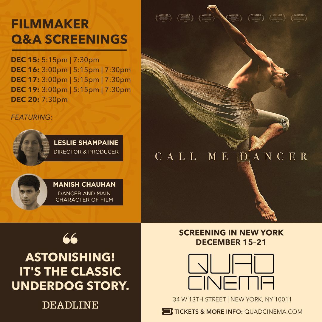 It's the perfect holiday film! Bring your friends and family to @QuadCinema this weekend as we present #CallMeDancer. Get tickets: buff.ly/3T6Se9B