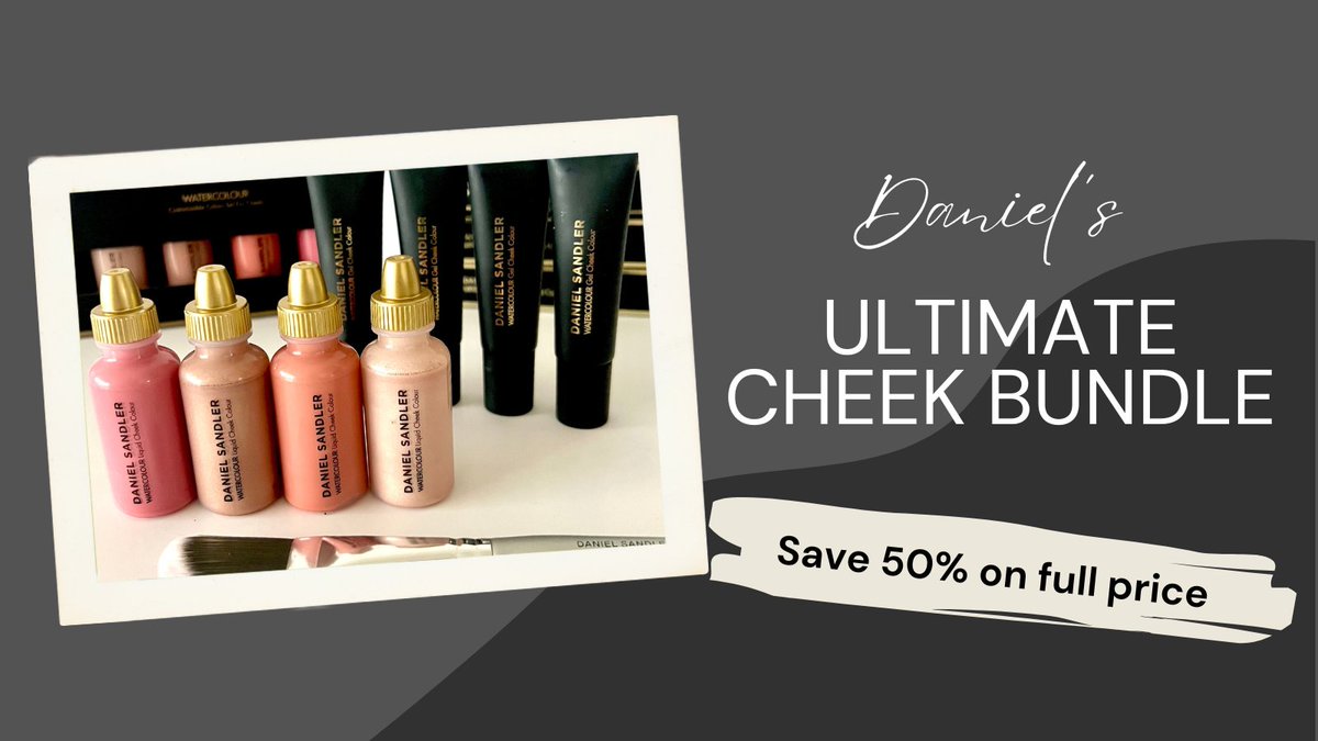 December keeps giving 🤩. Four Watercolour Gel Cheek Colour shades, the four-shade Customisable Colour Set for Cheeks (iconic!), and our Waterbrush - with a 50% saving on full price. Shop it now, for December only - danielsandler.com/products/bundl…