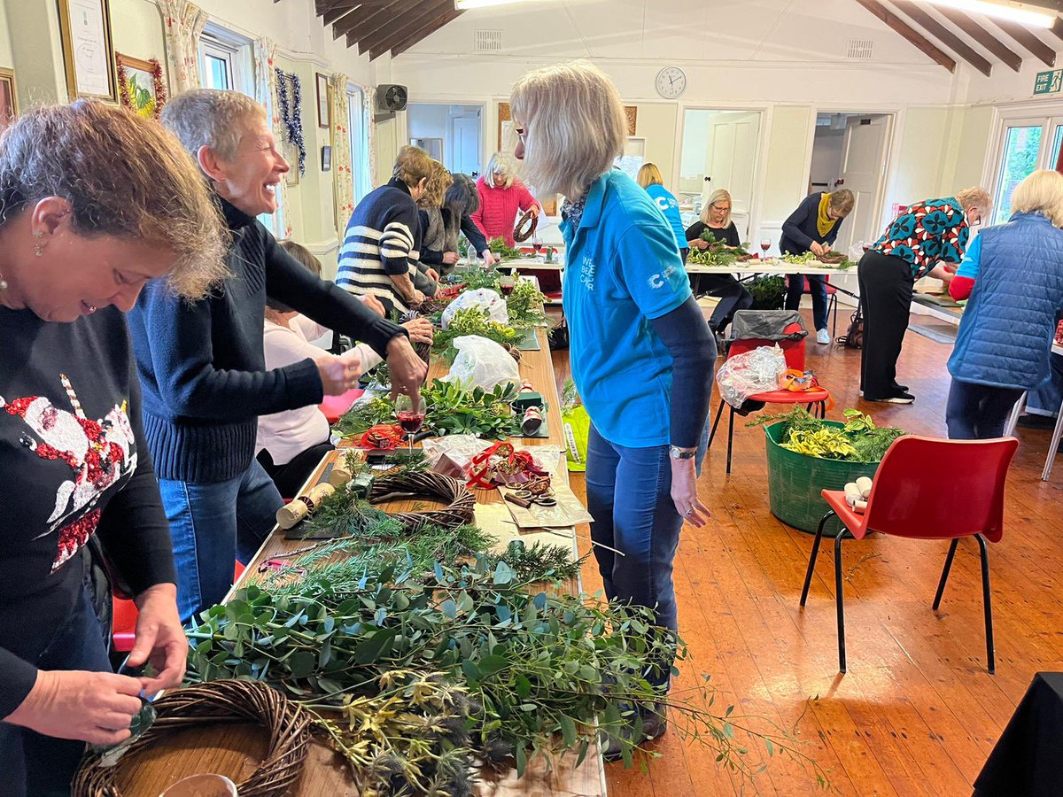 Thank you <a href="/ASP_Planning/">ASP</a> for sponsoring our Wreath Workshop today.  We raised £675 for <a href="/CR_UK/">Cancer Research UK</a> and the ladies produced some lovely floral decorations.