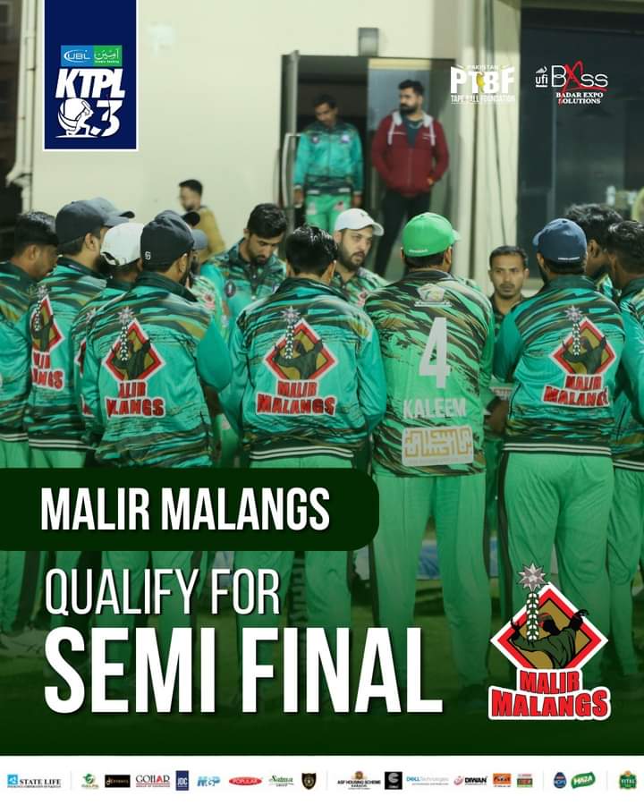 Karachi Tape Ball Premier League Season 3 DHA Dabangs Aur Malir Malangs Nay Semi Final Kyliye Qualify Kerlia.
