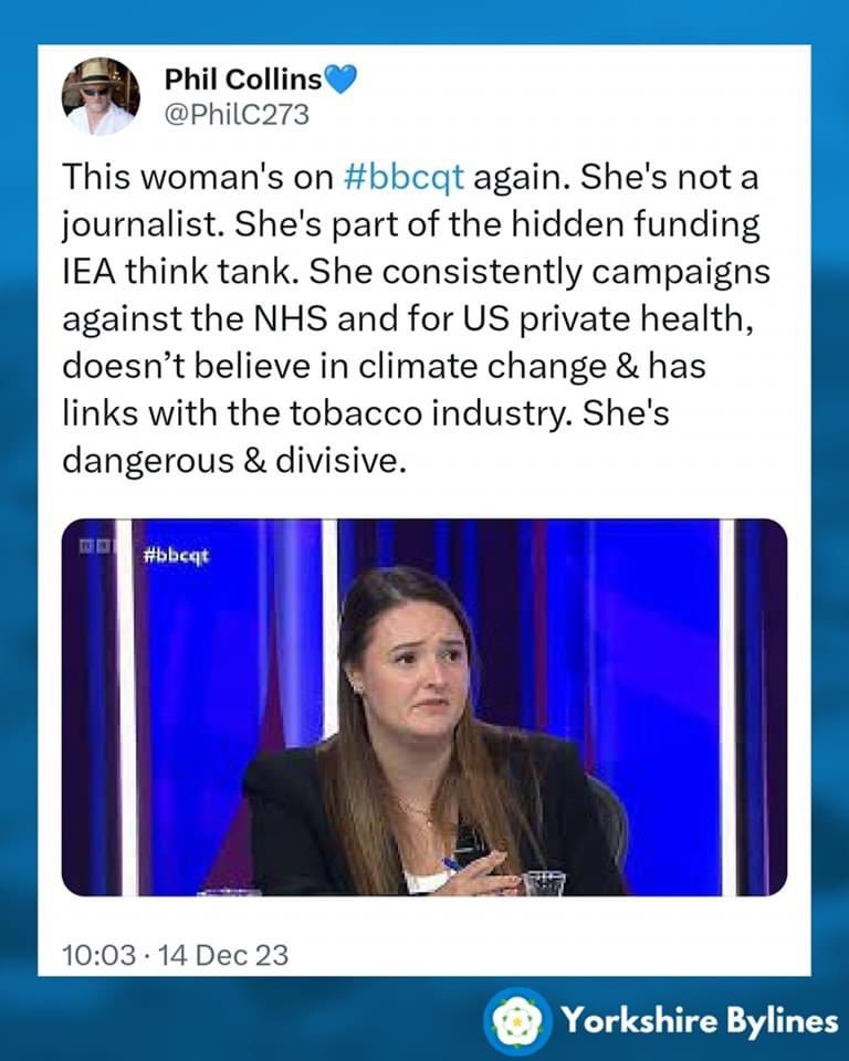 Just know this before watching BBC question time tonight that the people on it are not all as they seem and that’s it designed to make you think the RIGHT way by deceit as it doesn’t tell you who these people really are