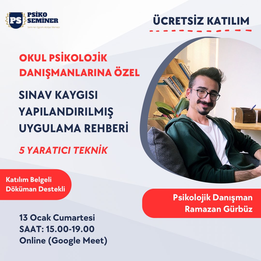 PsikoSeminer Ruh Sağlığı Uzmanlarımıza Yönelik Eğitimlerimiz Devam Ediyor 🥳