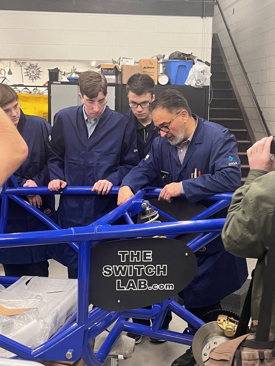 This morning, @c_shenken and @WorkforceWE were pleased to be in attendance as St. Anne's Catholic High School showcased their own Switch electric vehicle and how it is being utilized in the classroom.