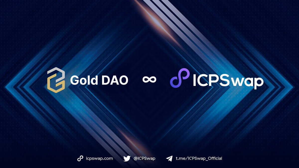 ICPSwap #DFINITY (@icpswap) on Twitter photo We are excited to announce our partnership with the Gold DAO <a href="/gldrwa/">GOLDAO previous</a>!
To celebrate this, we will hold a giveaway of 10 grams of gold (The prize is GLD NFT directly linked to physically audited gold stored and secured in Switzerland).
To participate:
1️⃣ Follow <a href="/ICPSwap/">ICPSwap #DFINITY</a> <a href="/gldrwa/">GOLDAO previous</a> We are excited to announce our partnership with the Gold DAO <a href="/gldrwa/">GOLDAO previous</a>!
To celebrate this, we will hold a giveaway of 10 grams of gold (The prize is GLD NFT directly linked to physically audited gold stored and secured in Switzerland).
To participate:
1️⃣ Follow <a href="/ICPSwap/">ICPSwap #DFINITY</a> <a href="/gldrwa/">GOLDAO previous</a>