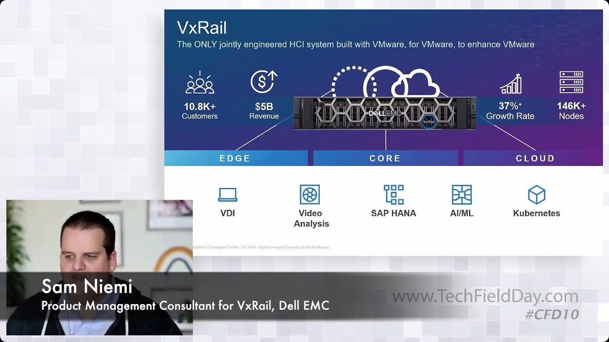 Congratulations @DellTech for having our most-viewed video of 2023! Viewers spent over 700 hours learning 'What is VxRail?' from Sam Niemi following Cloud Field Day #CFD10! tfd.bz/3GIGO4A