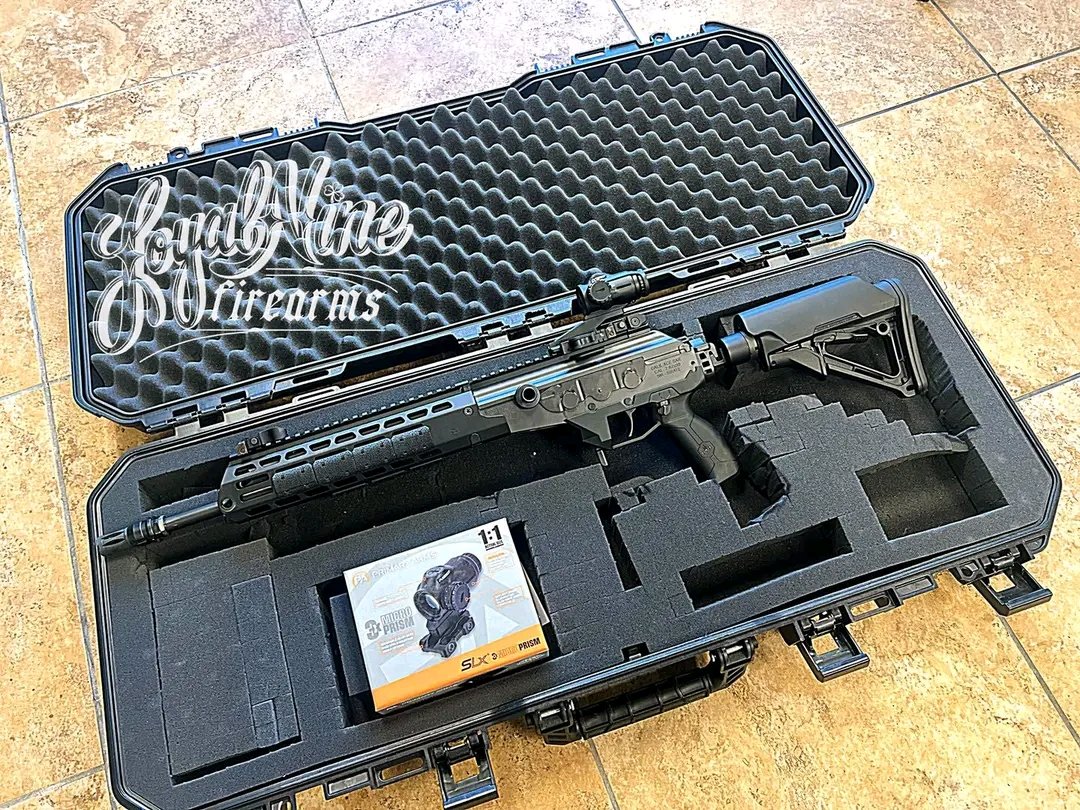 jrmccollum2's tweet photo. USED: IWI Galil ACE SAR chambered in 7.62x39 with a KNS Piston, Primary Arms SLx 3 with ACSS Raptor Reticle for 7.62x39, and a Plano hard case. https://t.co/L2EFzKJttH