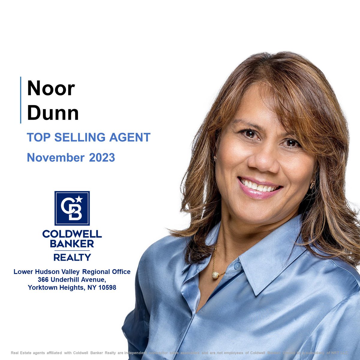 Congratulations to Noor Dunn on being November’s Top Selling Agent.
Your dedication and hard work is greatly appreciated!
#congratulations #cbr #ctwc #realestate #lhvro #cbproud #cbtheplacetobe #bestagent #agentofcoldwellbanker #noordunn