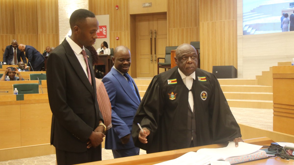 #10thParliament Sworn in. Hon.Auther Mujeyi of Cowdry Park (ZANU PF) in Bulawayo, was today sworn in as a member of Parliament in the National Assembly.