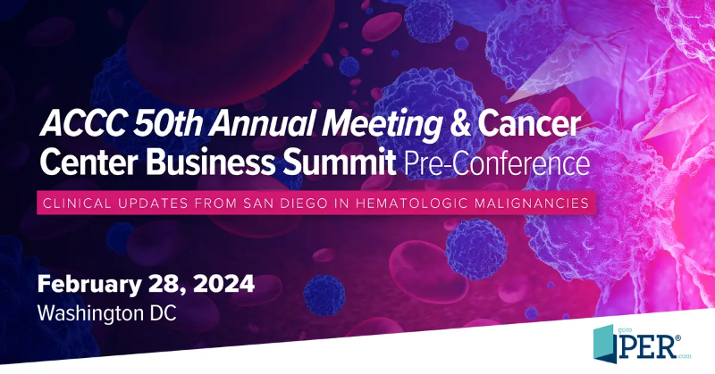 gotoPER's tweet photo. Join us at this educational conference preceding the ACCC 50th National Oncology Congress and learn how to incorporate state-of-the-art treatment strategies in clinical practice. Engage with renowned experts and gain insights into managing hematologic malignancies.
