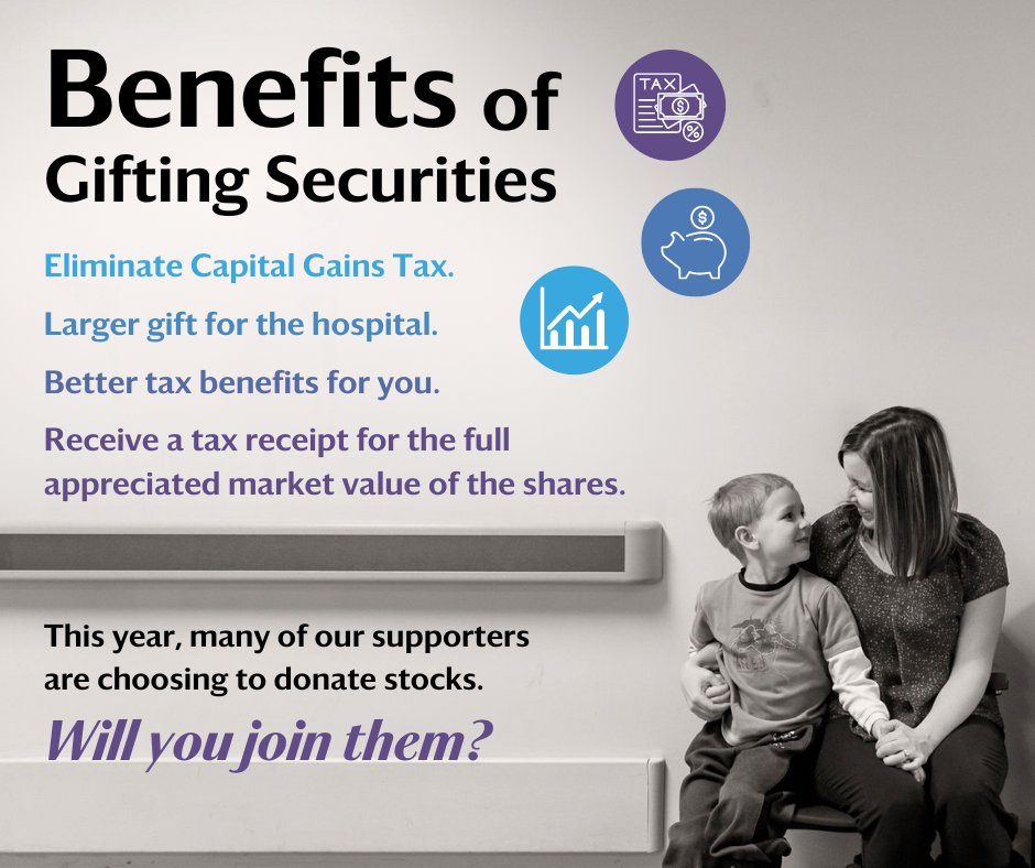 This holiday season, giving a gift of publicly traded securities to the South Muskoka Hospital Foundation can make a big impact on health care while providing tax benefits for you.

Learn more at HealthMuskoka.ca/Gift-of-Securi….
#HealthMuskoka