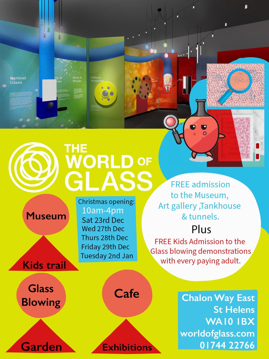 Free admission for children over Christmas #thingstodowiththekids @TheWorldofGlass