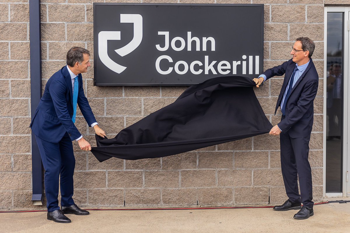 PM @alexanderdecroo focused on energy transition cooperation between strategic partners: MOU signing, @Port_Houston visit and opening of John Cockerill electrolyser gigafactory #GreenEnergy #partnerships #belgiumintheusa 🇧🇪🇺🇸