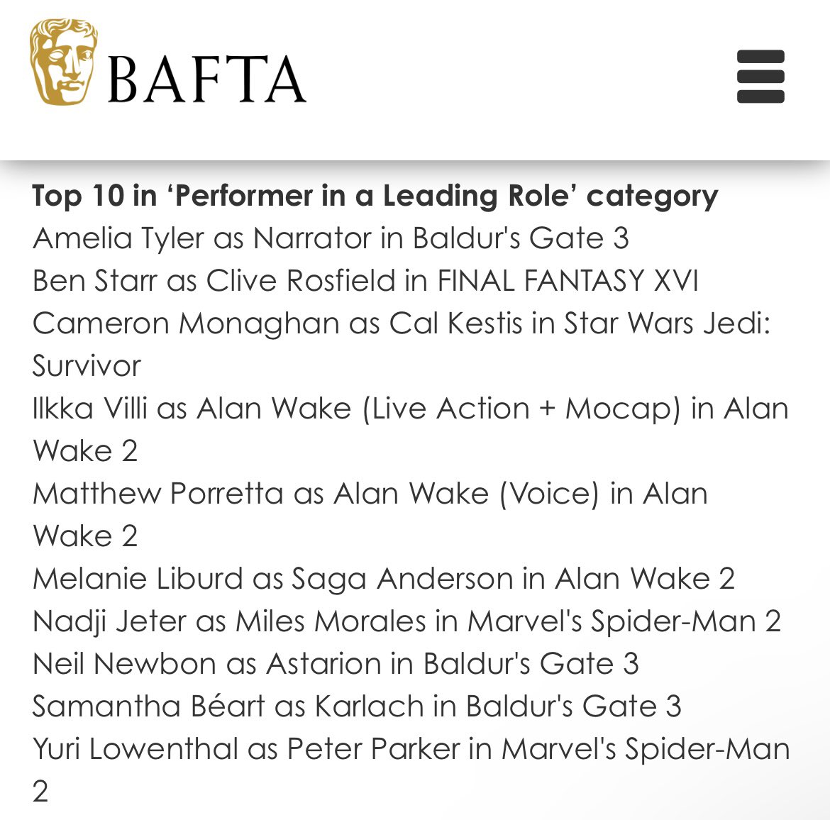UMMMMMM…
Apparently I’ve been longlisted for a bloody BAFTA?!

Excuse me while my brain implodes. 🤯