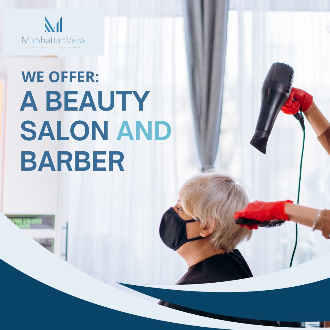At ManhattanView, we believe that looking good means feeling great, and our residents deserve both! 💇‍♀️💇‍♂️ Our on-site beauty salon and barber ensure our residents can embrace their best selves every day. ✨💅💈 #BeautyAndStyle #ManhattanViewLuxury