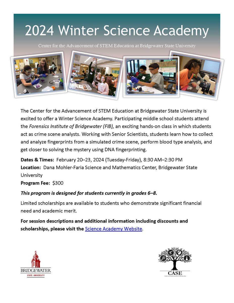 PPS Science (@pps_science) on Twitter photo Attn middle schoolers! The Forensics Institute of Bridgewater needs YOU to work on crime scene investigation. Check out this February vacation STEM program and enroll today <a href="/BridgeStateU/">Bridgewater State University</a> @bsu_case <a href="/PCISFalcon/">PCIS</a> <a href="/Principal4PSMS/">Joseph Murphy</a> <a href="/PlymouthSch/">Plymouth Public Schools</a> Attn middle schoolers! The Forensics Institute of Bridgewater needs YOU to work on crime scene investigation. Check out this February vacation STEM program and enroll today <a href="/BridgeStateU/">Bridgewater State University</a> @bsu_case <a href="/PCISFalcon/">PCIS</a> <a href="/Principal4PSMS/">Joseph Murphy</a> <a href="/PlymouthSch/">Plymouth Public Schools</a>