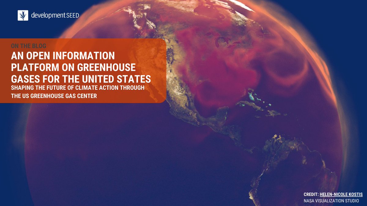 Announced at #COP28 last week and #AGU23 this week, the US Greenhouse Gas Center, a collaborative initiative led by @NASA and supported by @EPA, @NIST, and @NOAA, is setting new standards in environmental transparency. 🔗 developmentseed.org/blog/2023-12-1… #Sustainability #ClimateAction 1/