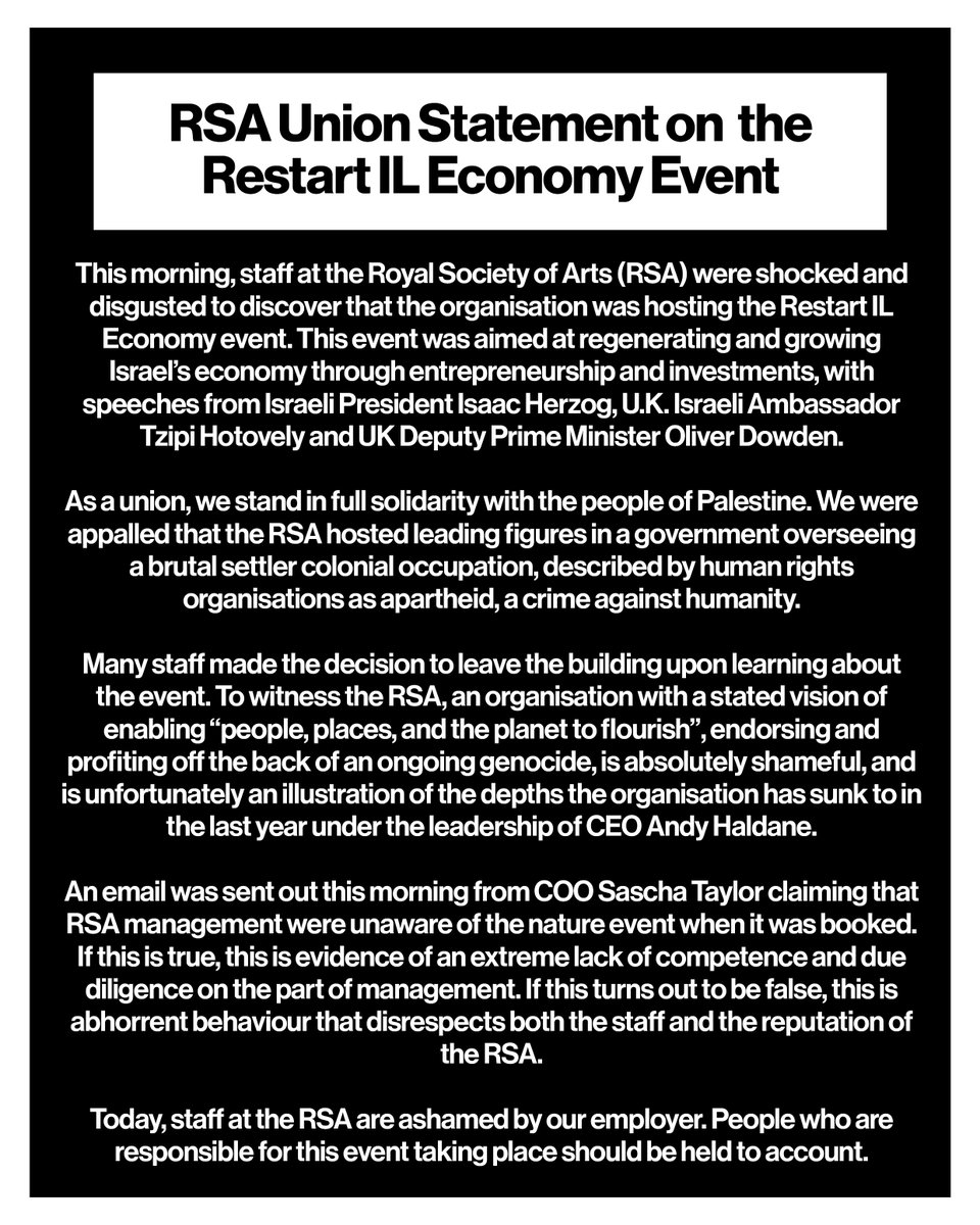 Our statement on the Restart IL Economy event that @theRSAorg hosted today.