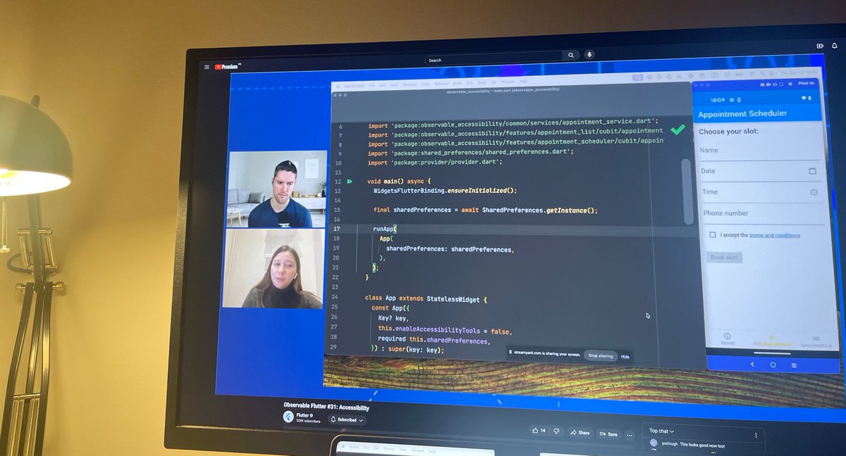 How to enjoy a Thursday evening? 💙

Join in and listen to @ManuSakuraRo talk about accessibility in #Flutter on #ObservableFlutter with @craig_labenz 

🔗👉🏼 youtube.com/watch?v=j7mWmO…