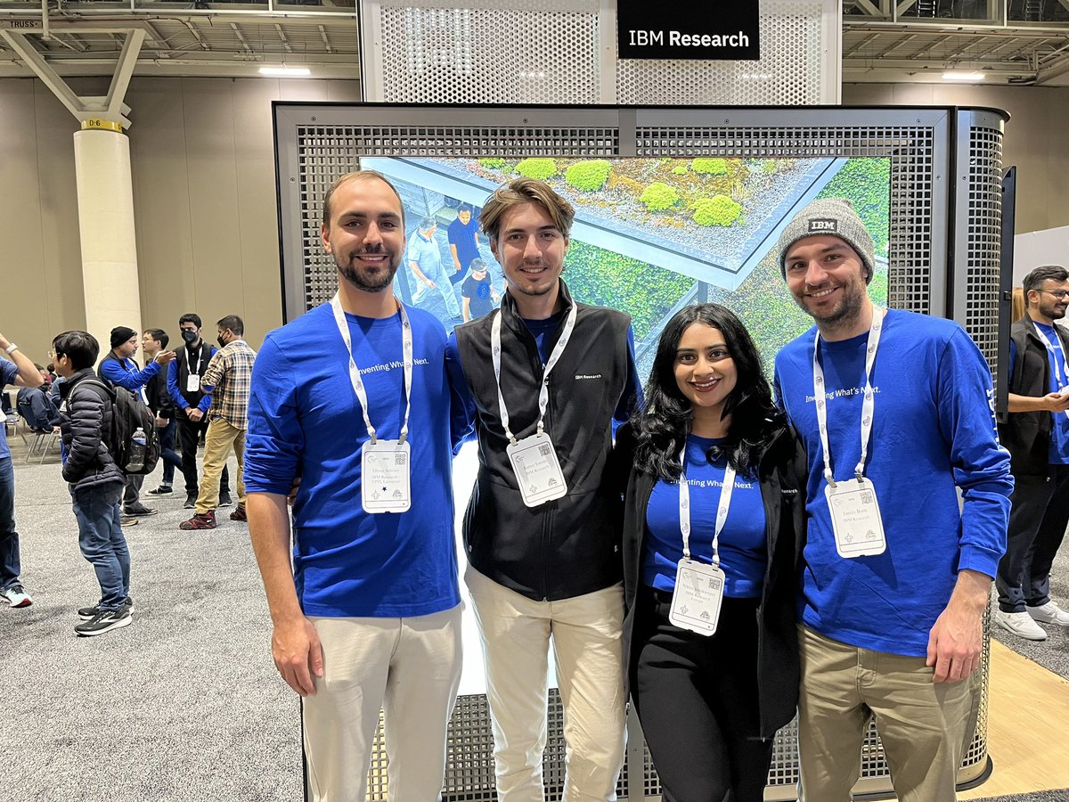 The IBM Research Zürich lab is at #NeurIPS2023 in NOLA! Come chat with us about all things research and life in Zürich, if you haven’t already 😉 @IBMResearch