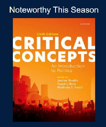New book by with chapters by Political Science faculty members!  oupcanada.com/catalog/978019…