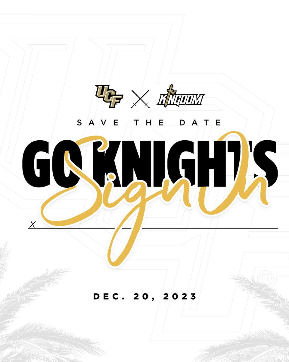Go Knights, Sign On✍️ A day of giving for @KingdomNIL and the future of UCF Athletics. 🗓️Dec. 20, 2023