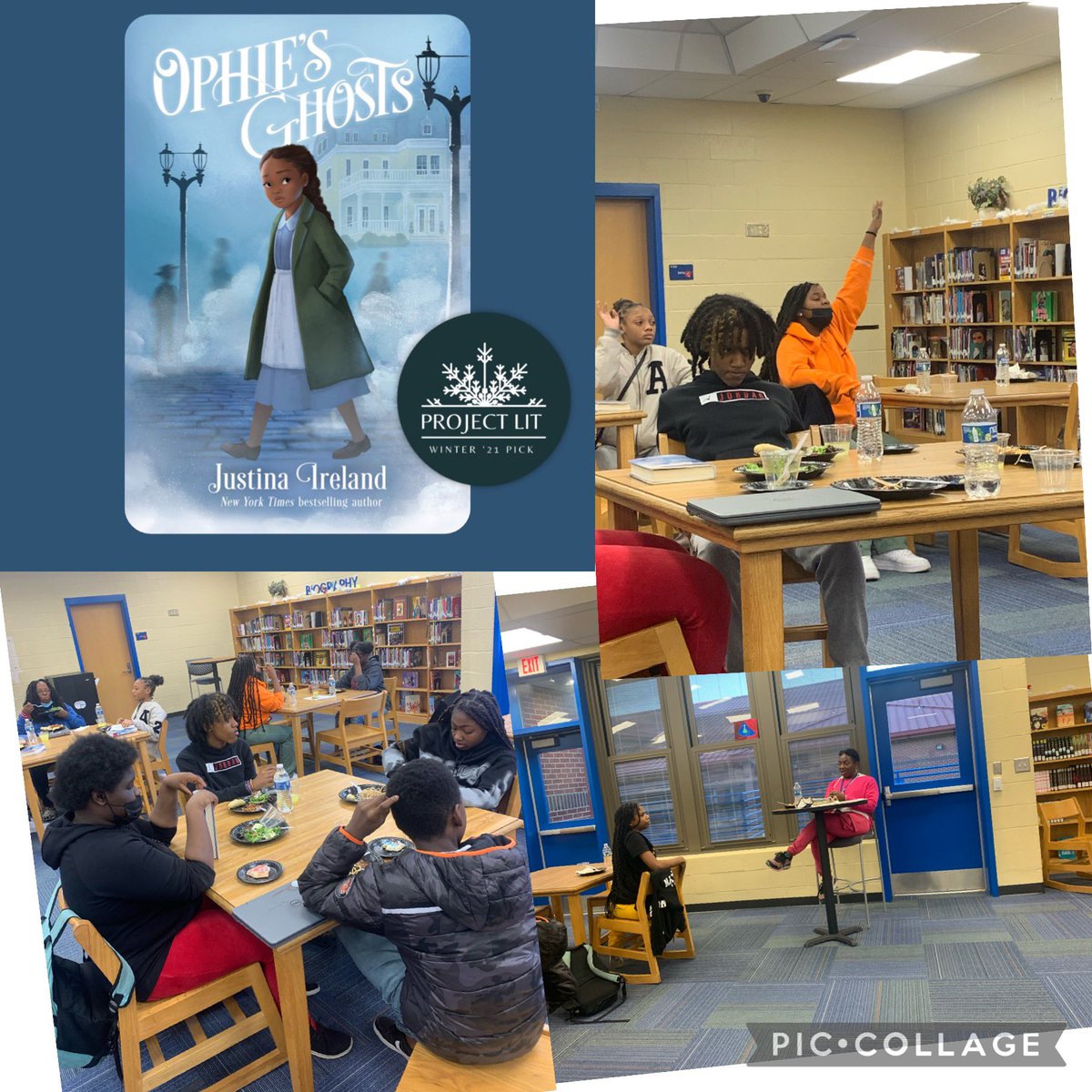 OPHIE’S GHOSTS by Justina Ireland is SO incredibly done. Historical fiction, great migration in the face of southern racial violence, ghosts, mysterious creepiness, and messed up family secrets. Students LOVED this book! #PerryIsLit @ProjectLITComm