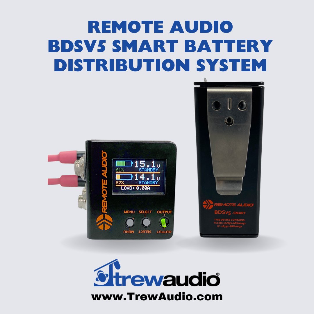 trewaudio's tweet image. Next gen power management for ENG audio bags. 12V nominal compact DC power distribution with dual power inputs, battery hot swapping, input priority and load sharing for higher current draw. 
bit.ly/483cWfy
#remoteaudio #audioprofessionals #soundprofessionals #audiobag