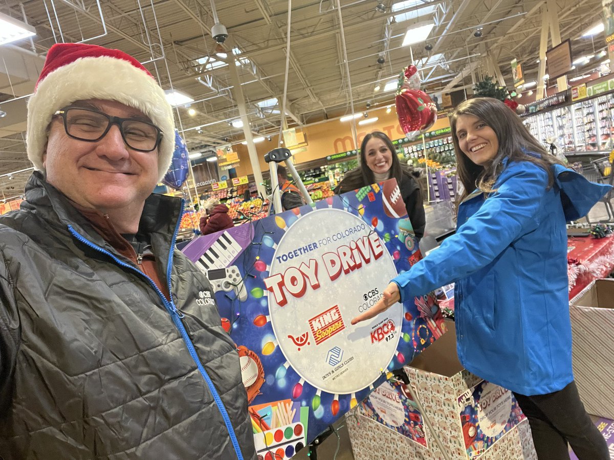 Come visit @KarenMorfitt & me at the King Soopers at Alameda & Wadsworth in Lakewood for the #TogetherForCO Toy Drive. We’ll be here until 7pm. @BGCMetroDenver @CBSNewsColorado @MyKingSoopers @973KBCO