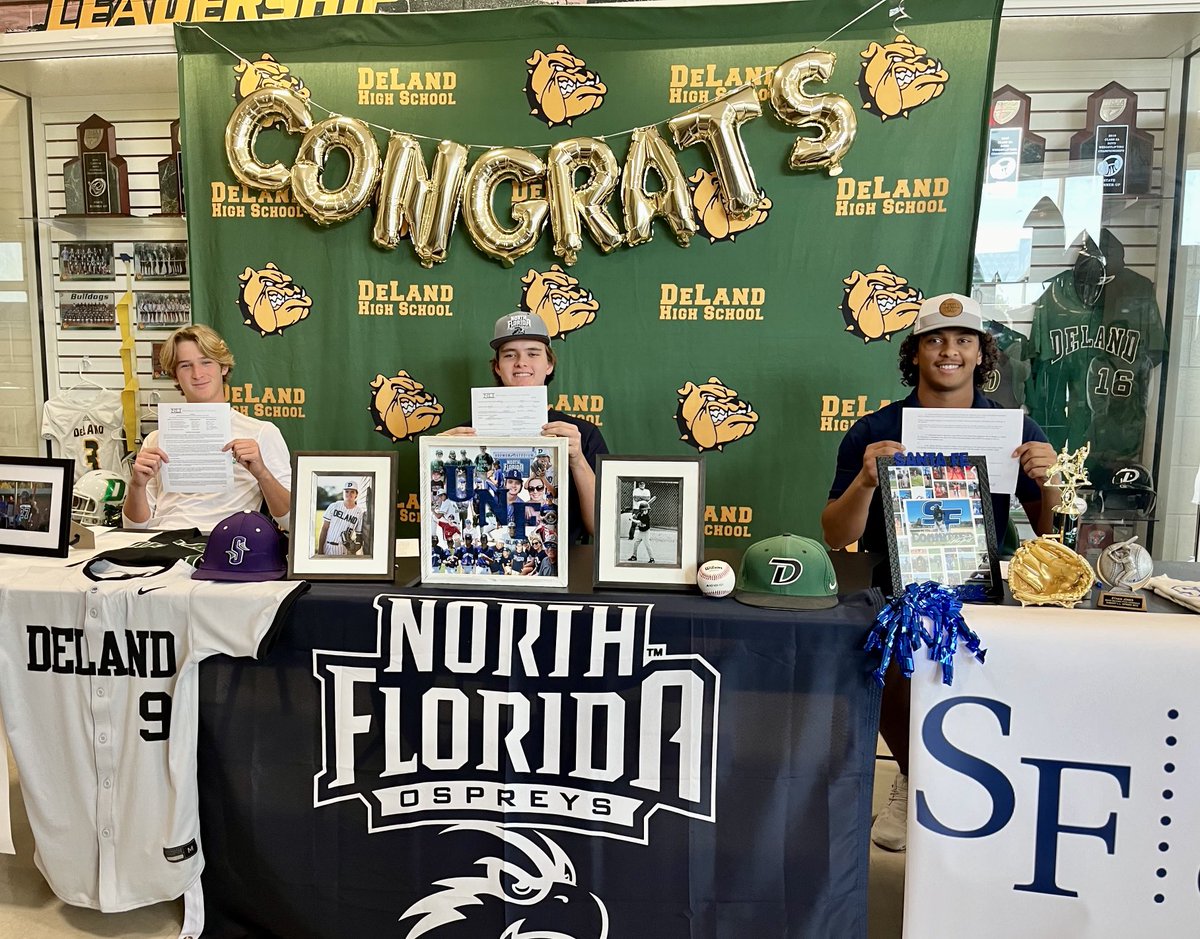 Congratulations Bryson, Ethan and Luke. ⁦<a href="/DeLand_Baseball/">DeLand Baseball</a>⁩ producing winners.