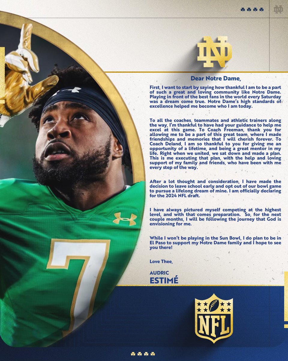 Thank you Notre Dame!💚💚