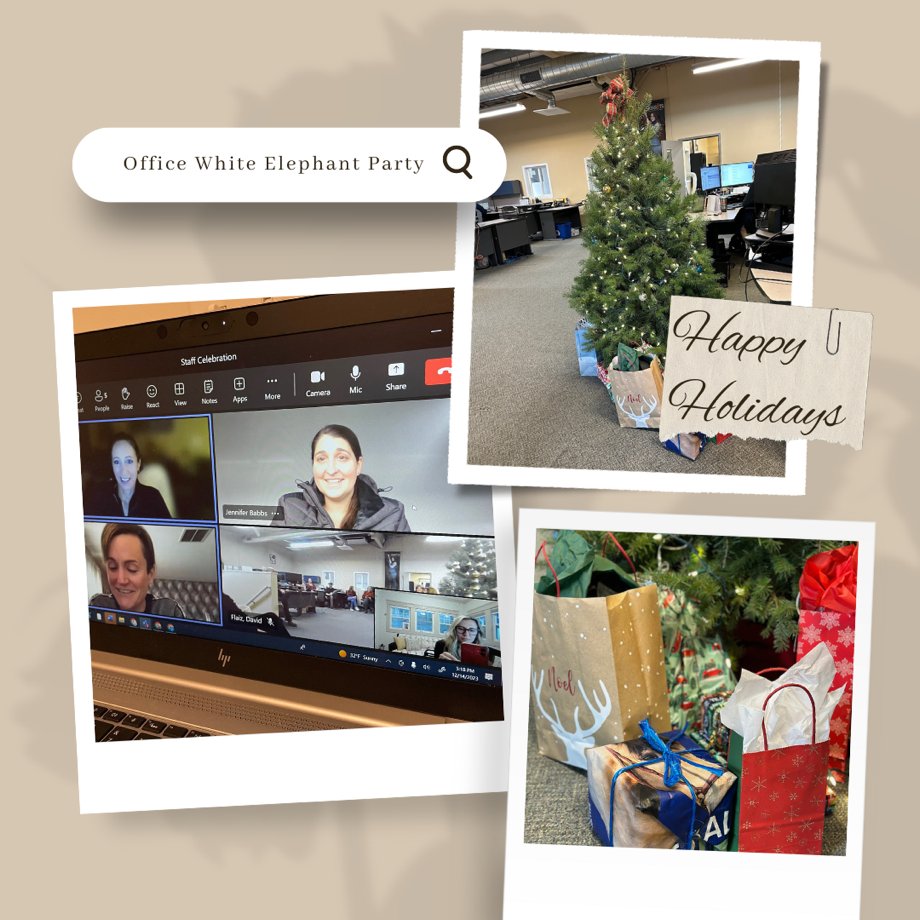 Happy Holidays from the Kerrits Bunch! 

Our annual office white elephant party is in progress.