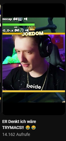 mareex__'s tweet photo. mein erstes yt short mit 10k+ views
@JoeToTheDom https://t.co/NfCUClhvqR