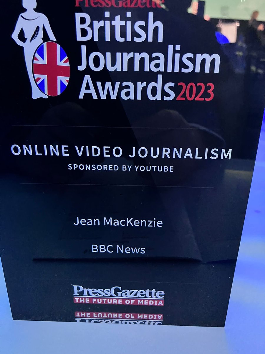 Congratulations to @jeanmackenzie and the BBC News team in Seoul for winning the British Journalism Awards 2023 ‘Online Video Journalism’ prize for their reports from North Korea. #BJA2023