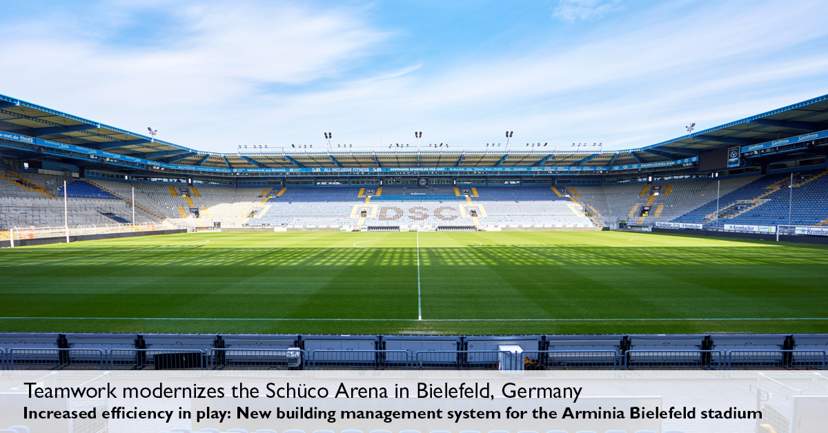 The operators of Schüco Arena wanted to equip the soccer stadium with modern technology. Emalytics building management software from Phoenix Contact gives the facility managers a real-time look at operational data so they can meet their goals. #iiot dam-mdc.phoenixcontact.com/asset/15644315…