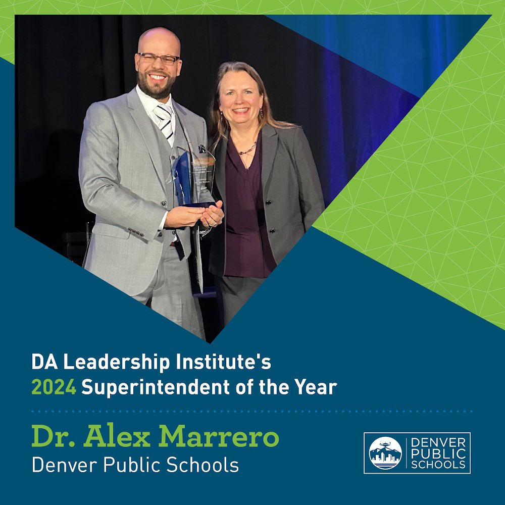 I am incredibly honored &amp; humbled to be named <a href="/DA_Leadership/">DA Leadership Institute</a>'s 2024 Superintendent of the Year! Collaborating daily w/ our dedicated educators to ensure every learner thrives fills me w/ pride. Thanks to #TeamDPS for your help in achieving this extraordinary recognition for DPS.