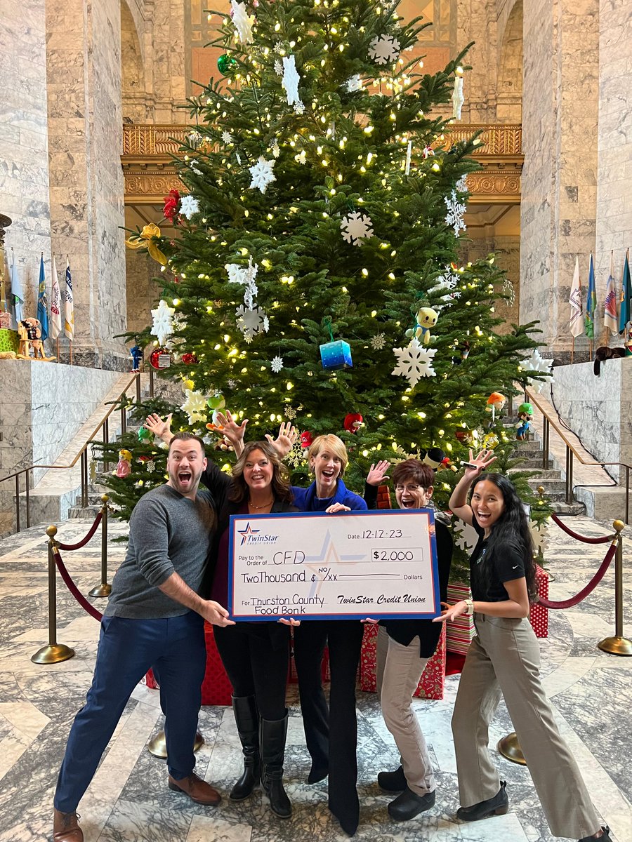 With the help of our sponsors at TwinStar Credit Union, our 2023 CFD Charity Sweepstakes generated over $12,800 in monthly donations!

 Our sweepstakes winner, Stephanie Prentice, designated her $2,000 award to the Thurston County Food Bank. 

 give.wa.gov/cfd/2023-chari…