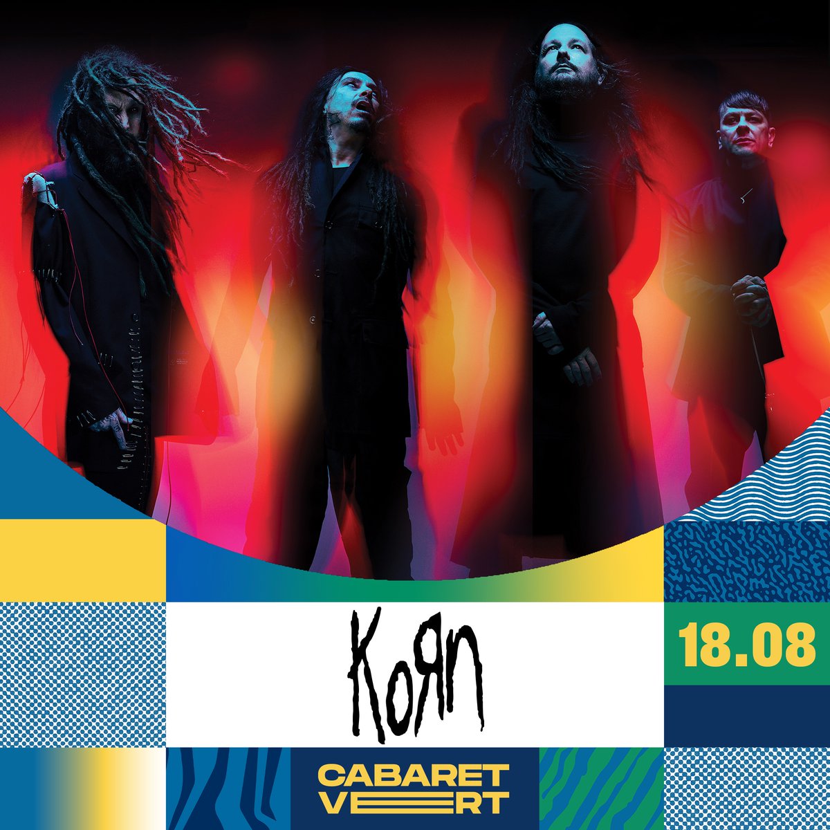 Korn (@korn) on Twitter photo We’re headlining <a href="/CabaretVert/">Cabaret Vert</a> this August in France. Tickets available now at cabaretvert.com/billetterie. We’re headlining <a href="/CabaretVert/">Cabaret Vert</a> this August in France. Tickets available now at cabaretvert.com/billetterie.
