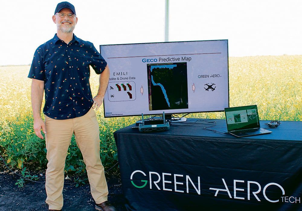 EMILICanada's tweet photo. Read about the Emergence Grant recipient Geco Engineering to learn about the predictive map technology they’ve been testing at EMILI’s #InnovationFarmsMB in this @westernproducer  article by Robert Arnason.

https://t.co/7fNXEM82bQ https://t.co/BaARN4cHK4