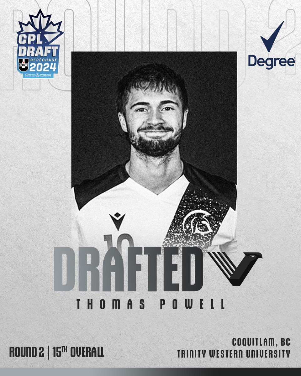 With the penultimate and 15th pick in the 2024 CPL - @USPORTSca Draft, @vanfootballclub select Thomas Powell out of @TWUSpartans