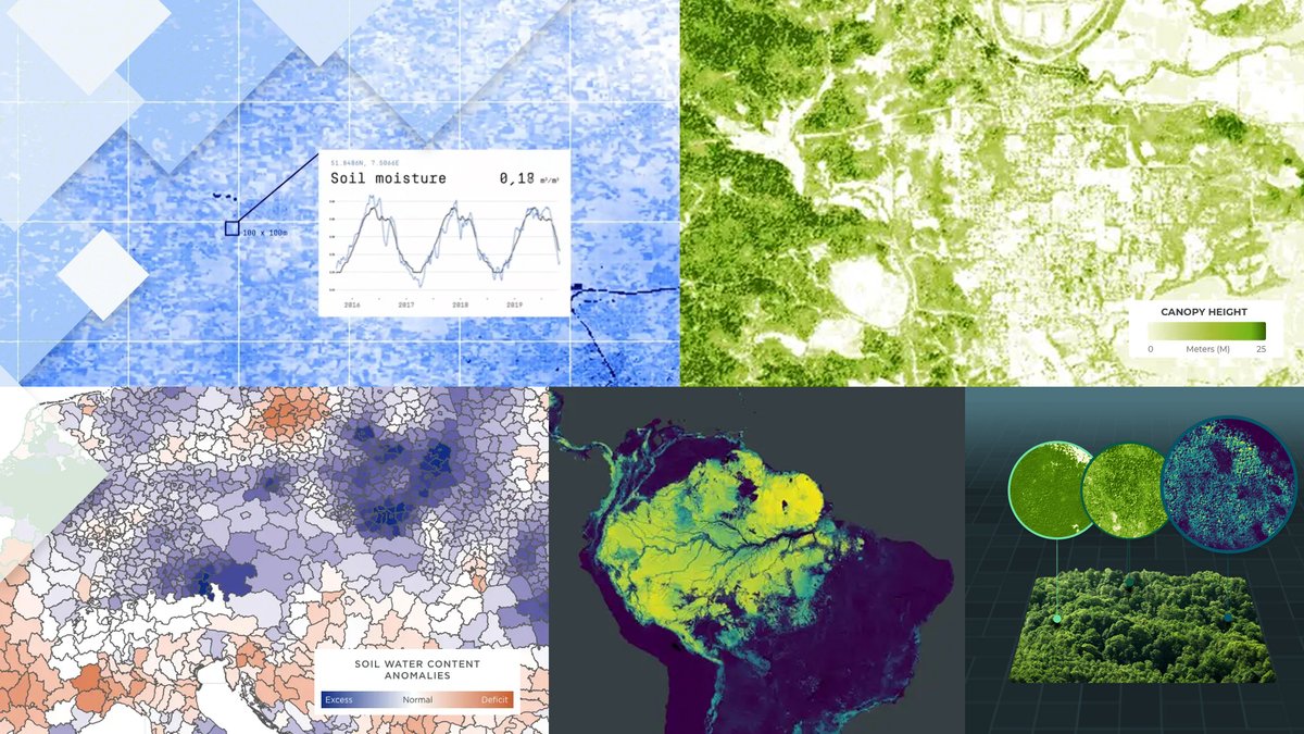 sentinel_hub's tweet photo. ✨ Planetary Variables from @Planet are now available in #SentinelHub ✨
    🔹 Land Surface Temperature
    🔹 Soil Water Content
    🔹 Crop Biomass
    🔹 Forest Carbon
Perform analyses, create new insights and explore their applications. Learn how! ➡️ https://t.co/8AI63zP5hU https://t.co/wQWm8MO9kZ