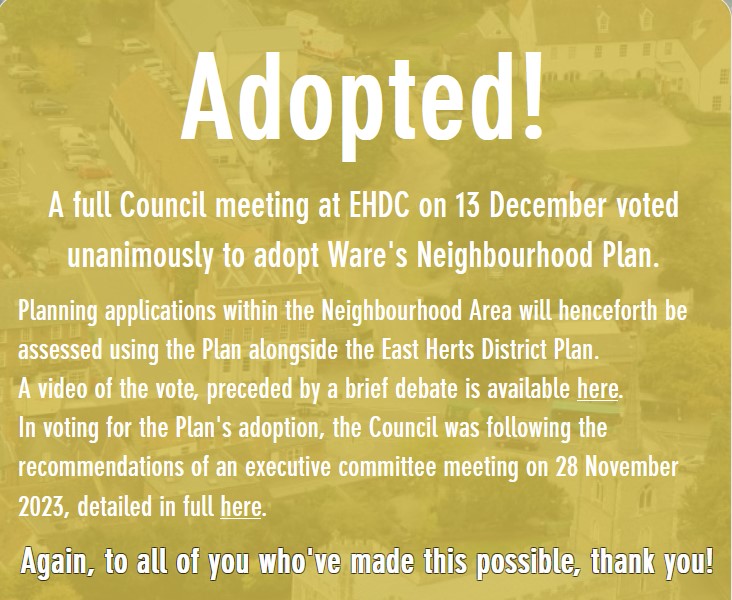 Ware Neighbourhood Plan tweet media