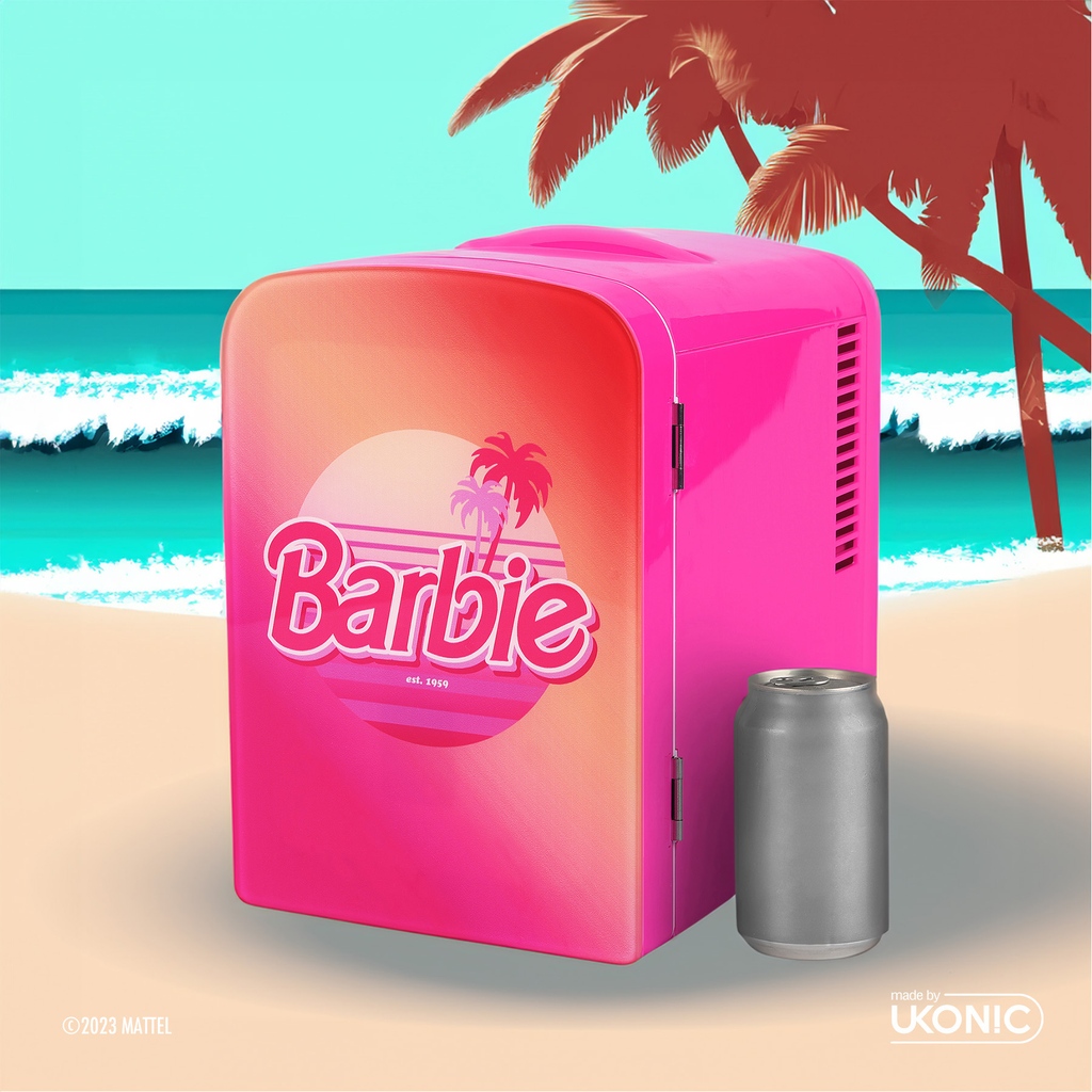 🌴✨ Stay cool with the Barbie™️ Malibu Mini Fridge! Perfect for your dreamhouse or on-the-go in your pink ride. Fits up to 6 drinks - ideal for beach days or office stays. Bring a splash of Malibu wherever you go! 💖

🎀 Now at Walmart.com 🎀