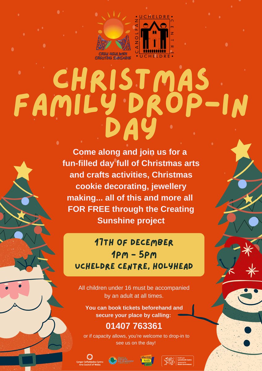 CanUcheldreCtr's tweet photo. #ChristmasFamilyDropIn #CreatingSunshine #CreuHeulwen #DiwrnodDathluNadolig #Teulu #Family https://t.co/t2pfqlwNec