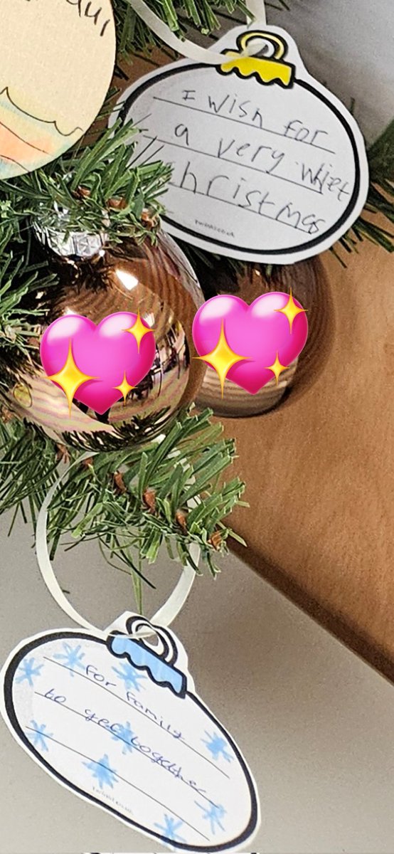 Here is our Eden Christmas tree 🎄 We have added our Christmas wishes to our tree for decoration! Lovely to hear all the lovely things students want for Christmas and not all of these being toys/objects! #love #family #wishingforsnow #happiness <a href="/Moreton_SEND/">Moreton_SEND</a>