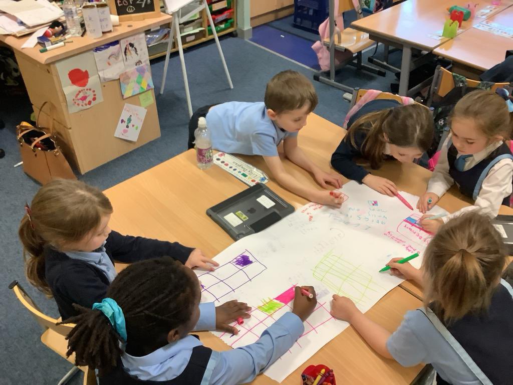 StBernardsPS's tweet image. 🅿️2️⃣/1️⃣children actively engaged in a collaborative activity called "Chalk Talk” this afternoon. They enthusiastically shared their knowledge and experiences related to their recent IDL topic, Our Local Area. #Interdisciplinarylearning #Workingtogether